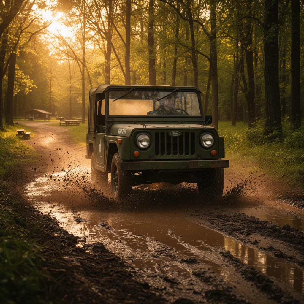 Jeep-Tour mit dem Ford Mutt im Offroad-Park